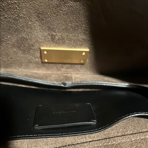 All Saints Burgundy Convertible Crossbody Leather Clutch Purse - Picture 4 of 11